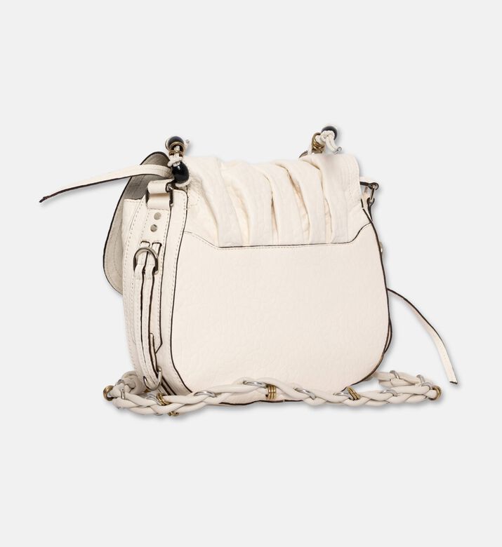 Isabel Marant Bolton Beaded Ruched Shoulder Bag, Beige, Packshot View