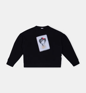 سترة مطبوعة للفتيات الصغيرات