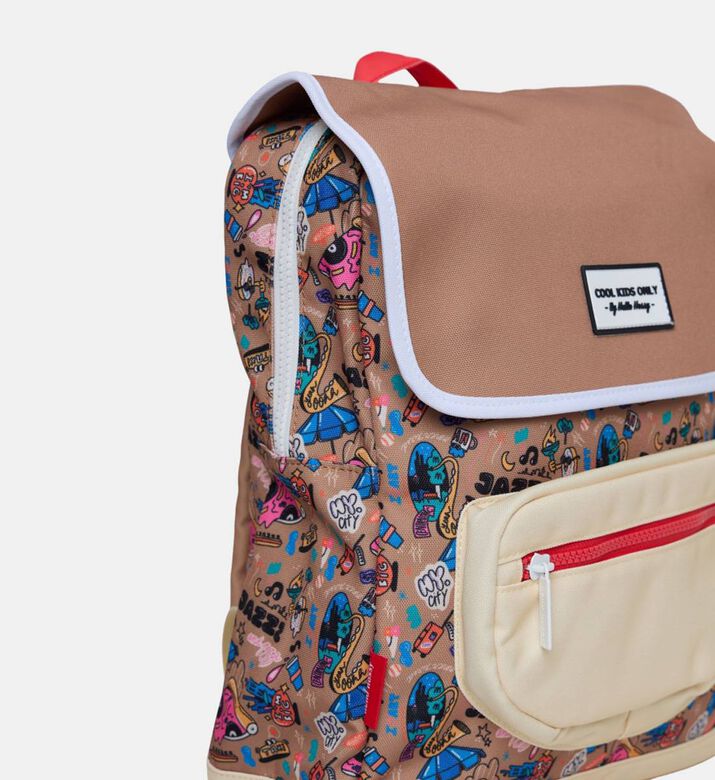 Hello Hossy Mini New York City Top Handle Backpack, 30x38x12-cm, Taupe, Packshot View Hello Hossy Mini New York City Top Handle Backpack, 30x38x12-cm, Taupe, Packshot View