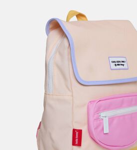 Hello Hossy Mini Candle Zip Pocket Backpack, 26x31x9-cm, Cream, Packshot View Hello Hossy Mini Candle Zip Pocket Backpack, 26x31x9-cm, Cream, Packshot View