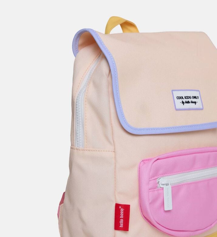 Hello Hossy Mini Candle Zip Pocket Backpack, 26x31x9-cm, Cream, Packshot View Hello Hossy Mini Candle Zip Pocket Backpack, 26x31x9-cm, Cream, Packshot View