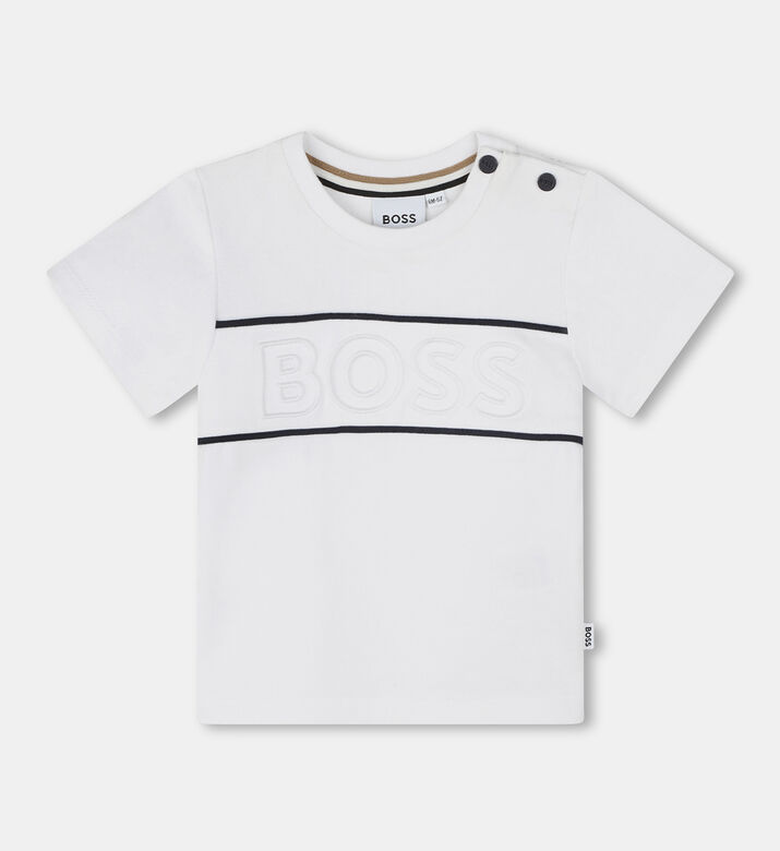 Baby Boy Embroidered Pique Shirt