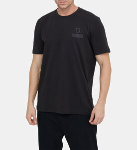 تيشيرت بياقة مستديرة جيرسيه مطاطية