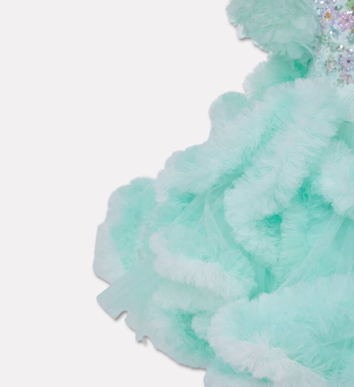 Lelyte Floral-embroidery Sequined Dress, Packshot View