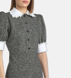 Luisa Spagnoli Gisella Ruffled Button-down Dress, Model View