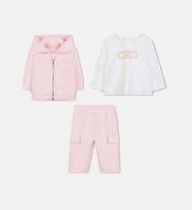 طقم 3 قطع متناسقة بطبعة