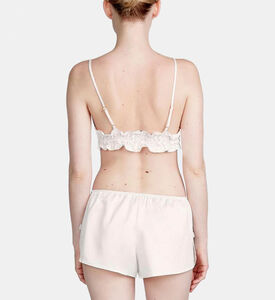 Shimmer Bralette With Short Set