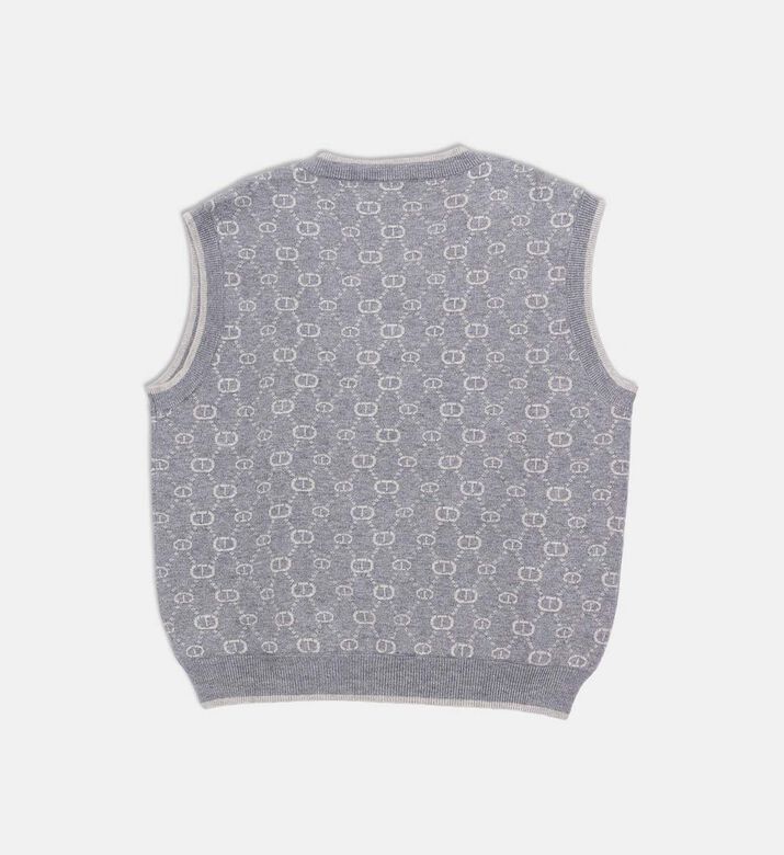 Knit Logo-embroidery Sleeveless Sweater Knit Logo-embroidery Sleeveless Sweater