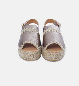Embroidered Jute Sandals
