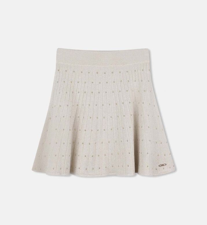Pleated Embellished Skirt