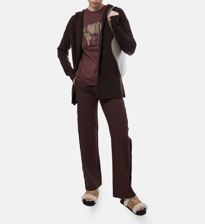 Zadig et Voltaire Elastic Waistband Wide-leg Pants, Model View