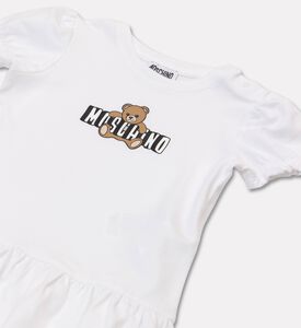 Moschino BKT Ruffled Peplum Hem Printed Dress, Packshot View