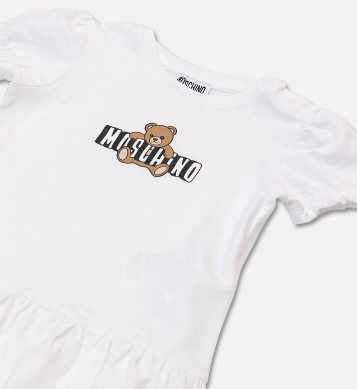 Moschino BKT Ruffled Peplum Hem Printed Dress, Packshot View