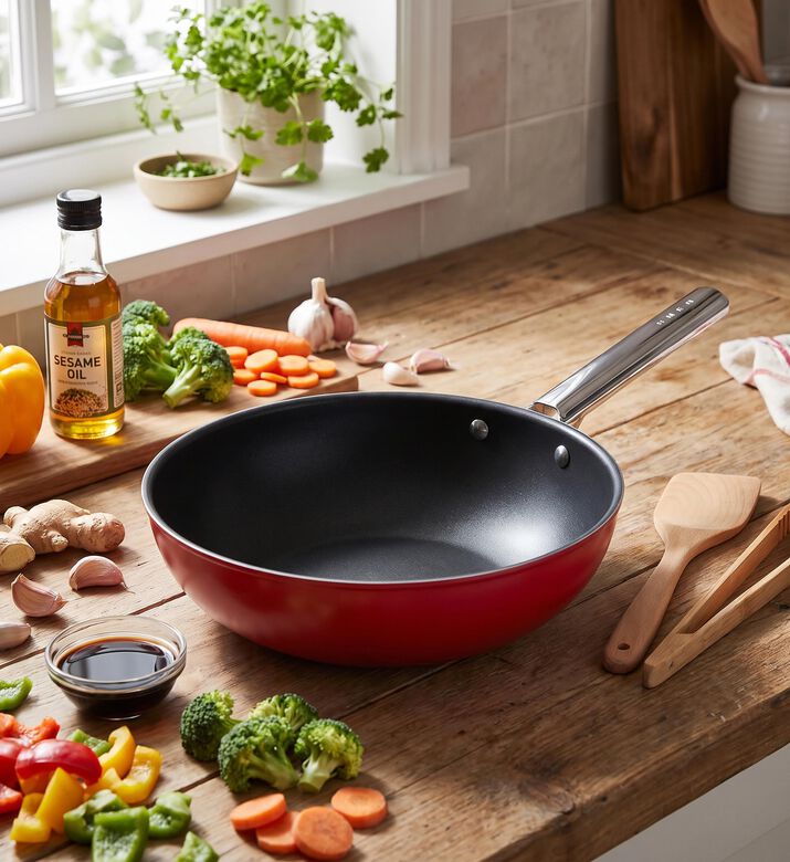 Smeg Flared 50 S Style Wok, Packshot View