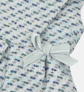 Tweed Sleeveless Flared Dress