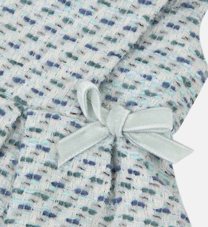 Tweed Sleeveless Flared Dress