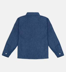 Jules and Juliette Paris Cotton Button Closure Denim Shirt, Packshot View