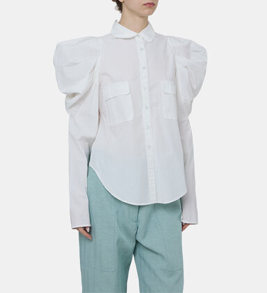 Song Puffed Sleeve Cotton Shirt