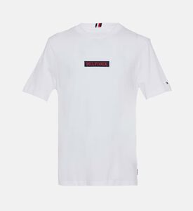 Tommy Hilfiger Monotype Logo Patch T-shirt, White, M, Packshot View