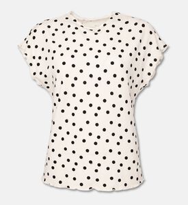 Samsoe Polka-dot Short-sleeve Top, Packshot View