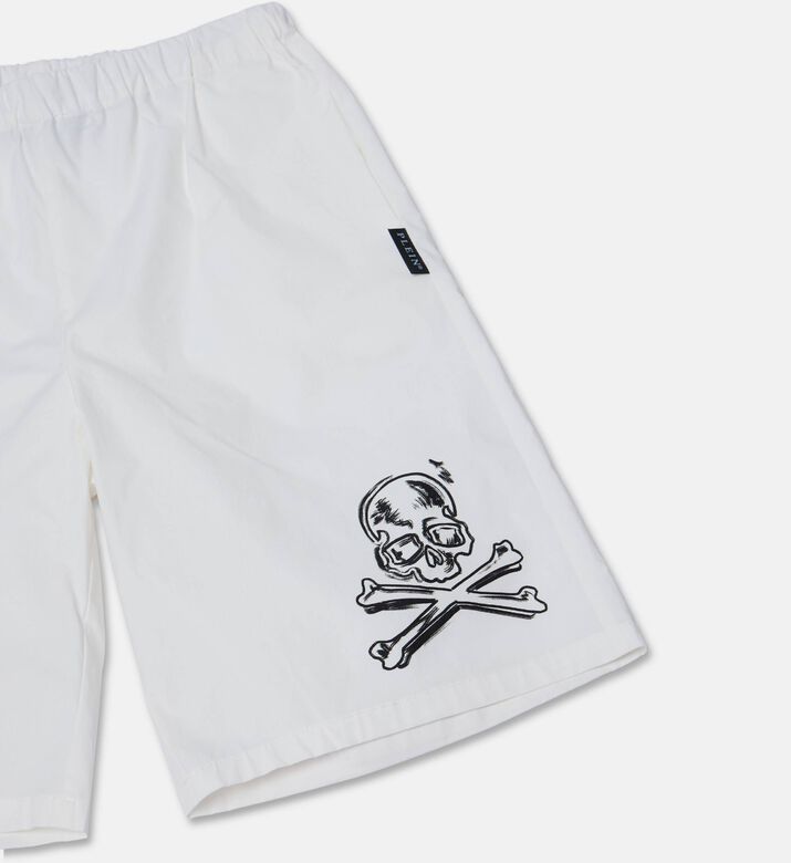 Philipp Plein Popeline Cotton Shorts, Packshot View