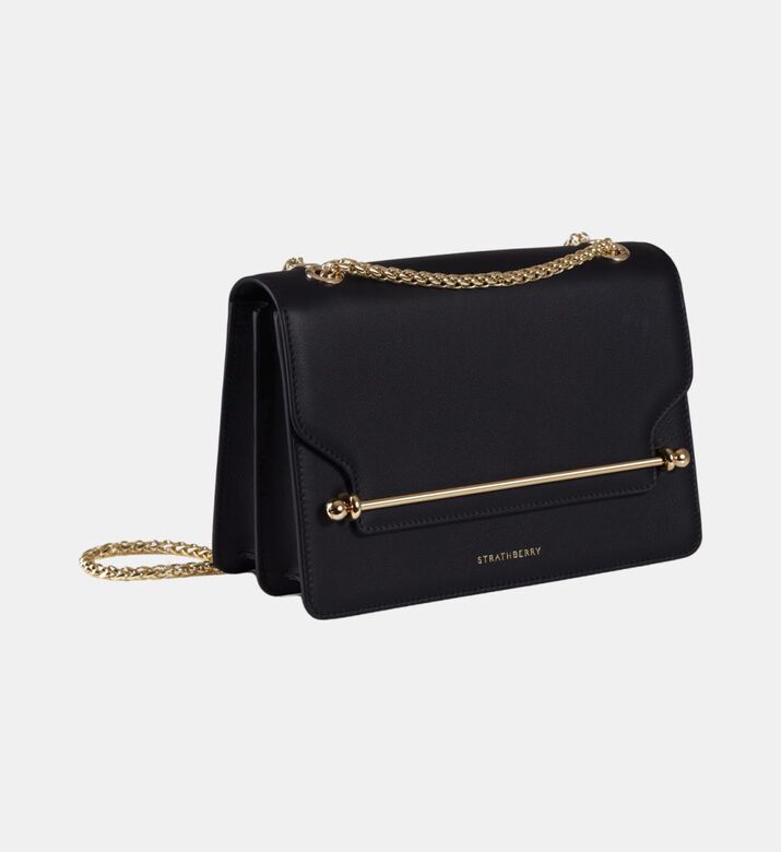 حقيبة كتف جلدية من الشرق والغرب