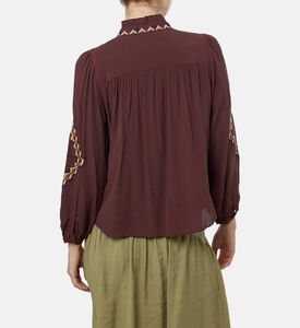 Ba and Sh Tate Geometric Embroidery Blouse, Model View