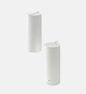 سلة مهملات أنبوبية من الفولاذ المقاوم للصدأ