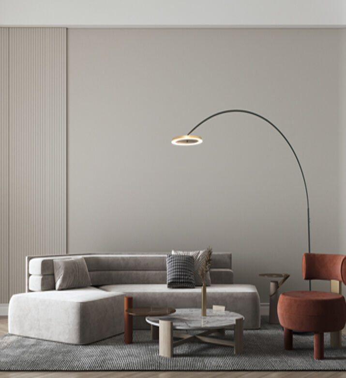 Masterlight Esme Round Base Floor Lamp, Packshot View
