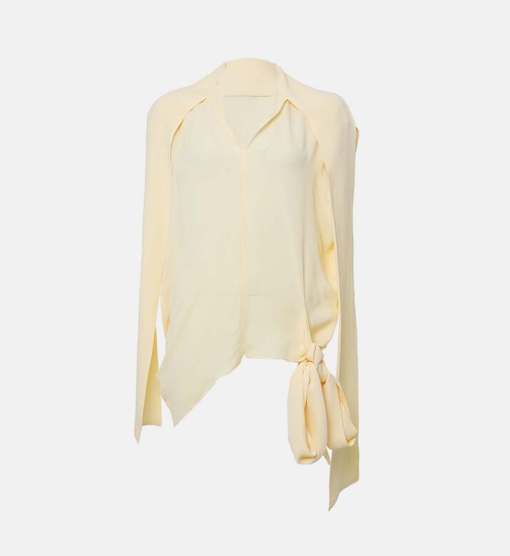 Plan C Side Tie Closure V-neck Top, Packshot View