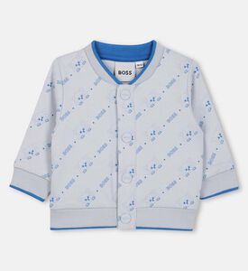 طقم أطفال بطبعة شعار على كامله