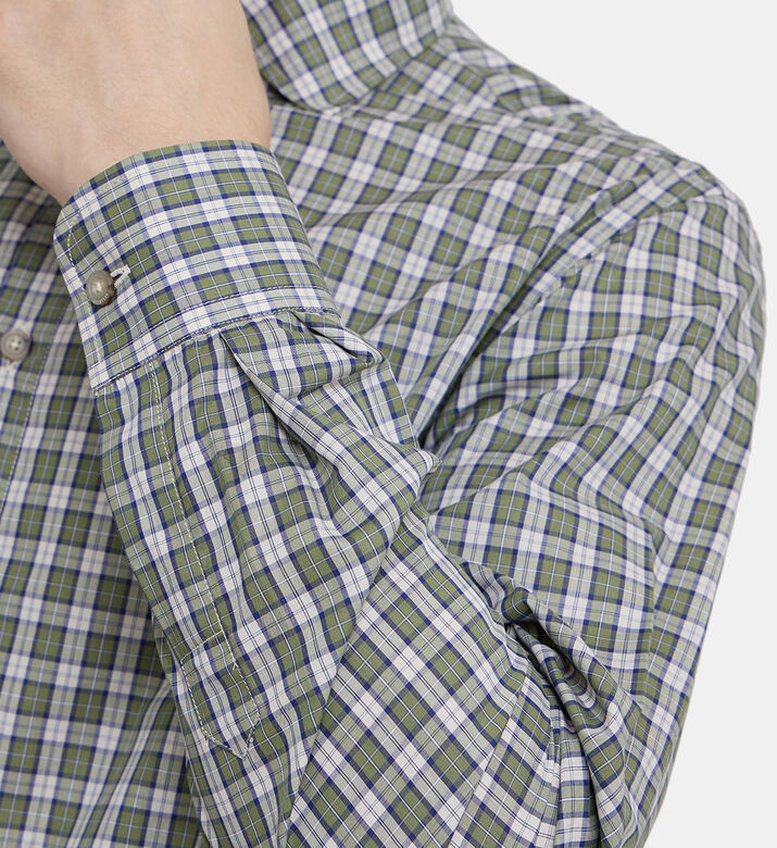 قميص قطن بنقشة مربعات