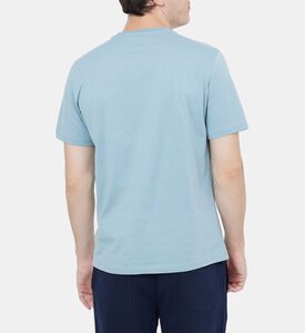 تي شيرت قطني بطبعة الشعار