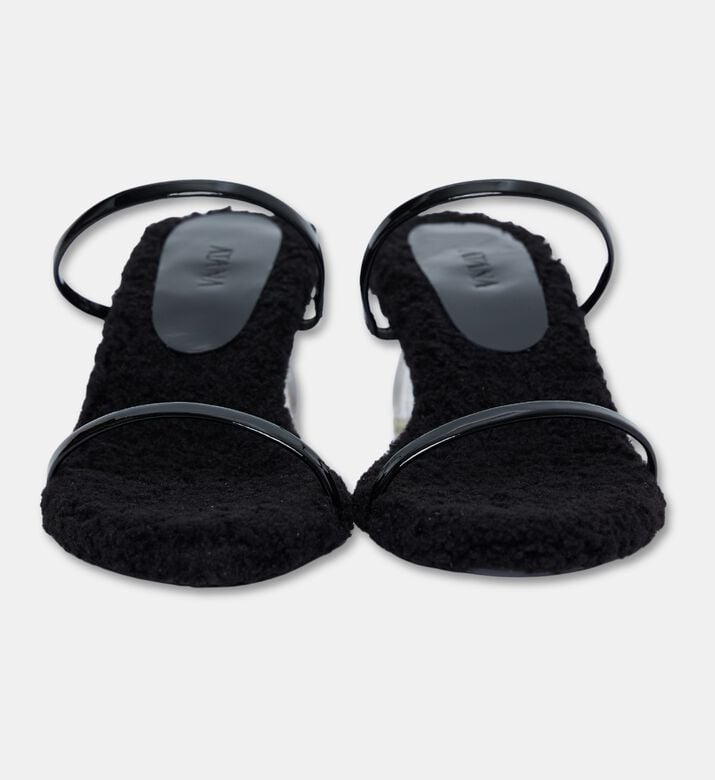 Atana Shearling Glass Heel Sandals, Packshot View