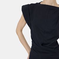 Maisan Cotton Draped T-shirt