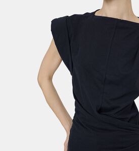 Maisan Cotton Draped T-shirt