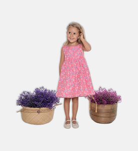 فستان بيلا بنقشة أزهار على كاملها للبنات