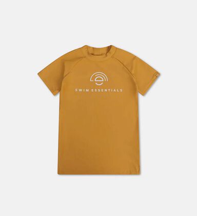 Yellow V-neck Rashguard T-shirts