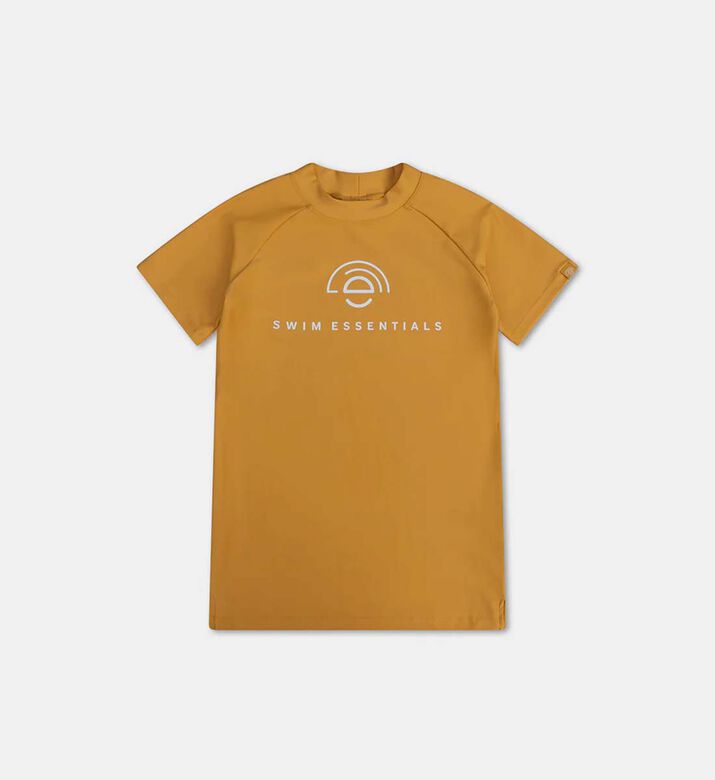 Yellow V-neck Rashguard T-shirts