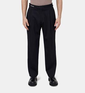 بنطال صوف بساق مستقيمة