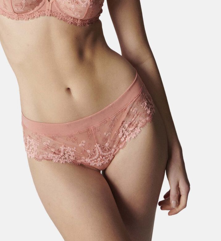 Wish Embroidered Satin Tanga