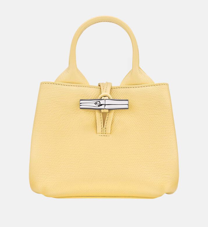 Leather Embroidered Logo Xs Handbag