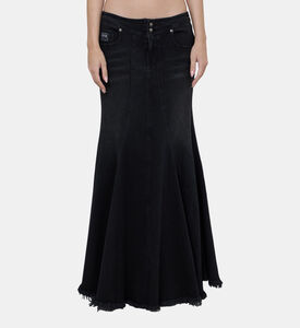 Mermaid Style Long Denim Skirt