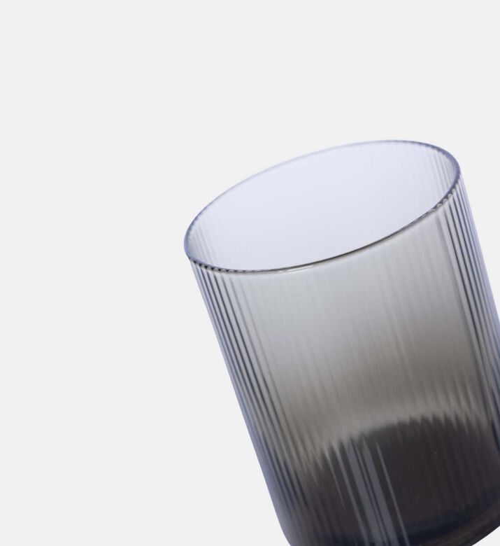 Double Wall Stripe Drinking Glass 4-piece Set - 7.8xh10cm