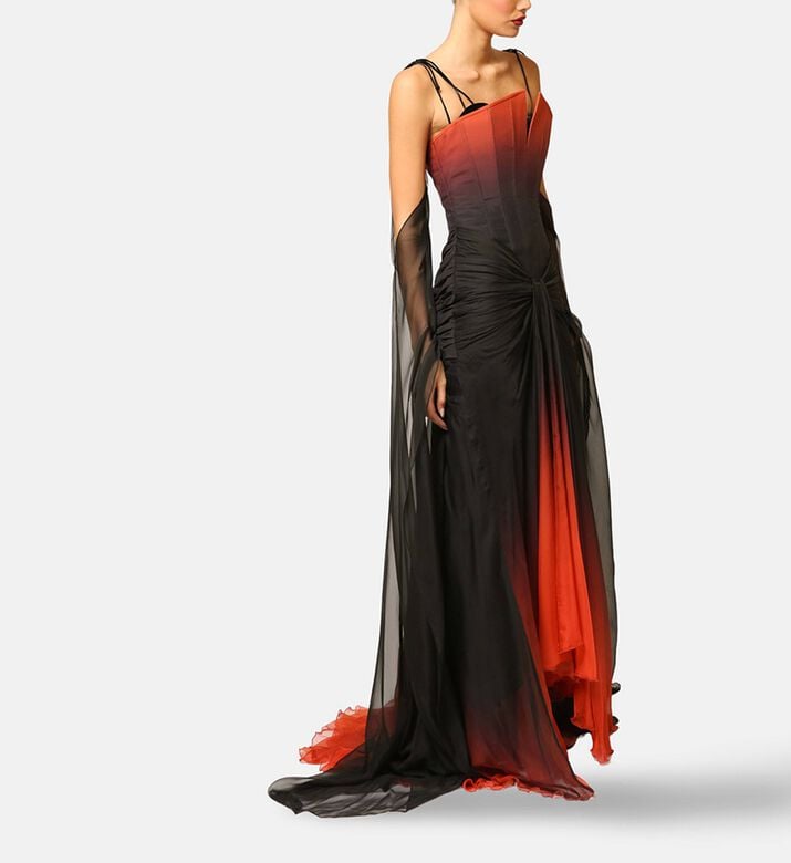 Zeena Zaki Dress Long, Model View