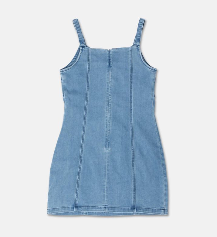 Twinset Denim Bow-accent Cut-out Dress, Packshot View