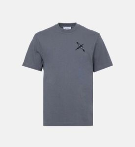 Micro Bee Bird-embroidery T-shirt