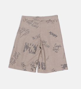 All-over Logo-print Regular-fit Shorts
