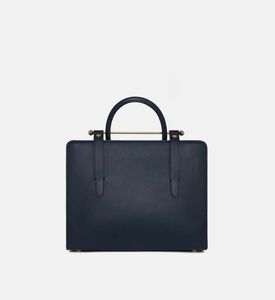 حقيبة يد متوسطة الطول بمقبض علوي جلد