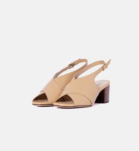 Low Block Heel Slingback Sandals
